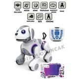 YILDIRIM OYUNCAK Uzaktan Kumandalı Full Fonksiyon Smart İnteraktif Akıllı Robot Köpek Dokunmaya Duyarlı Işıklı Köpek
