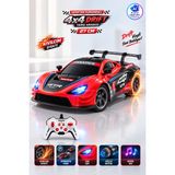 Yıldırım Oyuncak Uzaktan Kumandalı Kıvılcım Efektli 4x4 Drift Yarış Arabası 27CM – Şarjlı Müzikli Işıklı Rc Spor Araba - Kırmızı