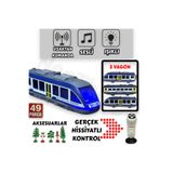 YILDIRIM OYUNCAK Uzaktan Kumandalı Led Işıklı Sesli 49 Parça Raylı Aksesuarlı Manyetik Vagonlu 265 cm Tren Seti