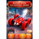 Yıldırım Oyuncak Uzaktan Kumandalı Şarjlı Led Işıklı Müzikli Buhar Atan 4X4 Rc Akrobat Araba 16Cm