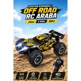YILDIRIM OYUNCAK Uzaktan Kumandalı Yüksek Hızlı Off Road RC Araba 24cm – 2.4GHz Işıklı Büyük Teker Arazi Yarış Arabası