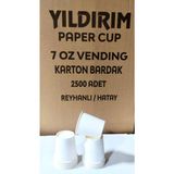 Yıldırım Paper Cup 7 Oz Baskısız Karton Bardak 2500 Adet