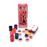 Yıldırım ShopStore Boya 12 Renk x 20 Ml Su Bazlı Tüp 1 Paket Südor Guaj Boya Seti Şişe İçerisinde 12 li