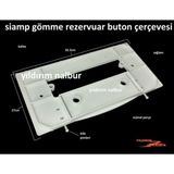 Yıldırım Siamp Gömme Rezervuar Buton Çerçevesi Iç Takım Çerçeve Beyaz