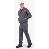 Yıldırımlar Harman Kumaş 5 cm Reflektörlü Mont - Pantolon - Gri - Kırmızı - 50