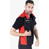 Yıldırımlar İş Güvenliği Ekipmanları OWL Softshell Yelek - Siyah - Kırmızı
