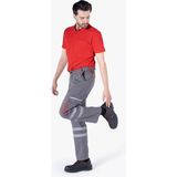 Yıldırımlar Körüklü Çift Komando Cepli Pantolon - Gri - Kırmızı - 64