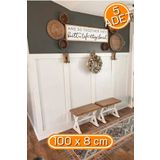 Yıldırım's Home Iskandinav Duvar Çıtası 1 Paket(5 Adet) 100×8 cm