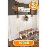 Yıldırım's Home İskandinav Duvar Çıtası 100x8 cm 1 Paket (10 ADET), Çocuk Odası Duvar Dekorasyonu, Duvar Çıtası
