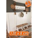 Yıldırım's Home skandinav Duvar Çıtası 1 Paket(5 Adet) 120×8 cm