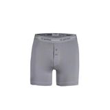 Yıldız 112 Erkek Pamuklu Gri Likralı Uzun Boxer