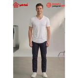 Yıldız 126 Premium Erkek V Yaka Süper İnce Pamuklu Rahat Kalıp Kısa Kol Fanila/Atlet/Tshirt