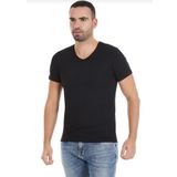 Yıldız 151 Siyah 3'lü V Yaka Erkek T-Shirt