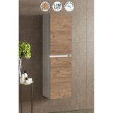 Yıldız 35 130 Cm Beyaz-atlantik Çam Mdf Asma Banyo Boy Dolabı Beyaz - Atlantik Çam