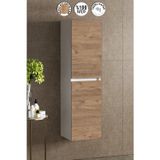 Yıldız 35*130 cm Beyaz-Atlantik Çam MDF Asma Banyo Boy Dolabı