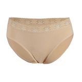 Yıldız 3527 Ten 12 Adet Kadın Likralı Beli Dantelli Bikini Külot