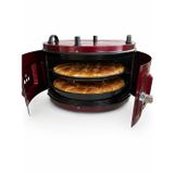 Yıldız 37 Litre Çift Tepsili Yuvarlak Fırın Elektrikli Davul Fırın Termostatlı Ev Tipi Börek Pide Fırını