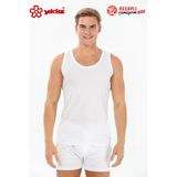 Yıldız 375 Erkek Formen Beyaz Likralı Vücudu Saran Sporcu Rambo 1 Adet Atlet