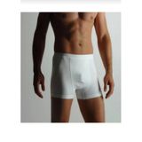Yıldız 39 Erkek Modal Likralı Boxer Beyaz Tekli M Beyaz