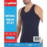 Yıldız 3'lü Erkek Modal Atlet 74 - Lacivert - XL