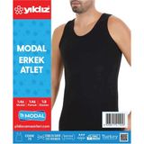 Yıldız 3'lü Erkek Modal Atlet 74 - Siyah