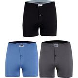 Yıldız 3'lü Yıldız Erkek Havlu Bel Penye Boxer - 3XL - Siyah - Füme