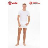 Yıldız 56 Premium Erkek %100 Pamuk Ribana Kumaş Esneyen Rahat Kapalı Yaka Erkek Atlet/Fanila/Tshirt