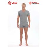 Yıldız 62 Premium Erkek %100 Pamuklu Ribana Esneyen Rahat Kumaş V Yaka Erkek Atlet/Fanila/Tshirt