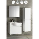 Yıldız 65+35 cm Beyaz Mdf Seramik Lavabolu Asma Banyo Dolabı Takımı