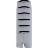 Yıldız 6'lı Erkek Havlubel Düğmeli Penye Boxer - Gri