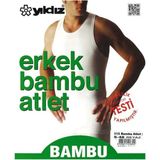 Yıldız 6’lı Paket Bambu Erkek Atlet – %94 Bambu, Nefes Alabilen ve Ekstra Esnek - Beyaz