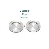 YILDIZ ARKAR Alüminyum Künefe Kadayıf Tepsisi Tabağı 2 Adet 14 Cm (20CM)