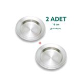 YILDIZ ARKAR Alüminyum Künefe Kadayıf Tepsisi Tabağı 2 Adet 16 Cm (22CM)