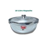 YILDIZ ARKAR Alüminyum Salça Aşure Yahni Kavurma Sos Helvane Tenceresi 16 Litre 44 Cm