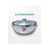 YILDIZ ARKAR Alüminyum Salça Aşure Yahni Kavurma Sos Helvane Tenceresi 8,50 Litre 36 Cm