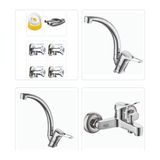 Yıldız Armatür 3 Yıl Garantili Batarya Seti Banyo / Mutfak / Lavabo Bataryası + 4 Ad. Ara Musluk + Teflon Bant