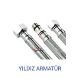 Yıldız Armatür Batarya Bağlantı Hortumu Batarya Fleksi Bağlantı Hortumu Flex M10-3/8 50 cm ( 1 Adet )