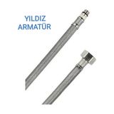 Yıldız Armatür Batarya Bağlantı Hortumu Batarya Fleksi Bağlantı Hortumu Flex M10-3/8 70 cm ( 1 Adet )