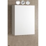 Yıldız Asma 45 Cm Beyaz Mdf Aynalı Banyo Üst Dolabı Beyaz