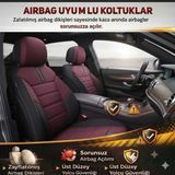 Yıldız Bordo Serisi Renault Broadway İle Uyumlu Tam Set Oto Koltuk Kılıfı
