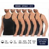 Yıldız Çamaşır Erkek Kaşkorse Likralı İnce Askılı Atlet (310-311-312) - 6 Adet