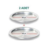 Yıldız çelik 2 adet alüminyum 48 cm taban künefe ve kadayıf tepsisi & tabağı