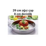 Yıldız çelik derin çiğ köfte leğeni & tepsisi 39 cm