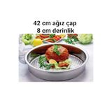 Yıldız çelik derin çiğ köfte leğeni & tepsisi 42 cm