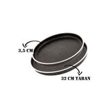Yıldız çelik Granit Pizza ve Künefe Tabağı & Tepsisi 32 cm