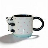 Yıldız Desenli Kupa Panda Figürlü 425 Ml
