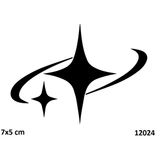 Yıldız Dönüşü Yapışkanlı Stencil Süsleme Ve Boyama Kalıbı