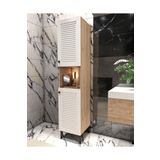 Yıldız Elegance Banyo Boy Dolabı Luxe Ahşap-Beyaz