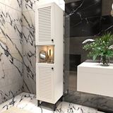 Yıldız Elegance Banyo Boy Dolabı Luxe | Mat Beyaz