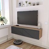 Yıldız Elegance Selin Luxe Tv Ünitesi Tv Sehpası Ahşap/ Antrasit Antrasit - Ahşap